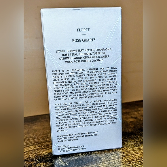 5/75$ DEFINEME Floret - Rose Quartz Crystal Infused Perfume Mist - Picture 8 of 13